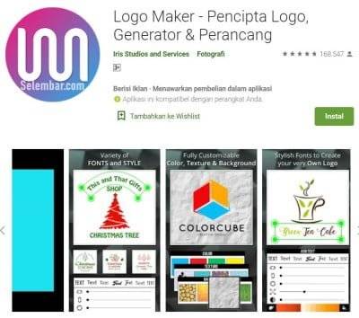 Aplikasi perancang logo di android