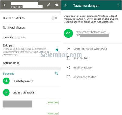 Membagikan tautan Link WhatsApp Membagikan tautan Link WhatsApp