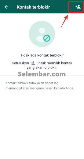 Pilih nomor yang ingin di blok Pilih nomor yang ingin di blok