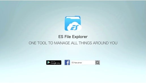 Menggunakan Aplikasi ES file Explorer Menggunakan Aplikasi ES file Explorer