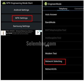 Menggunakan Aplikasi MTK Engineering Mode Menggunakan Aplikasi MTK Engineering Mode