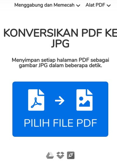 Mengubah File PDF ke JPG Image Online
