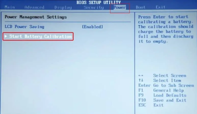 Kalibrasi dengan bios