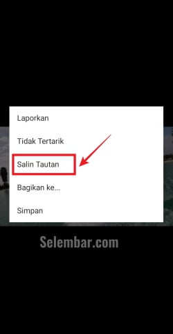 Copy link atau salin tautan video yang ingin di download Copy link atau salin tautan video yang ingin di download