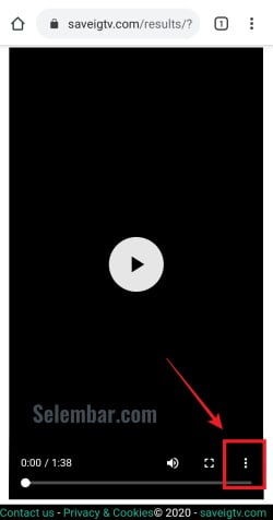 Klik 3 titik di bagian preview video Klik 3 titik di bagian preview video