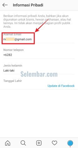 Pilih informasi alamat email Pilih informasi alamat email