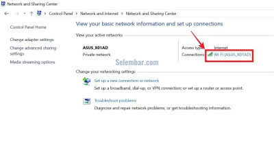 Kamu klik koneksi Wifi yang Kamu gunakan Kamu klik koneksi Wifi yang Kamu gunakan