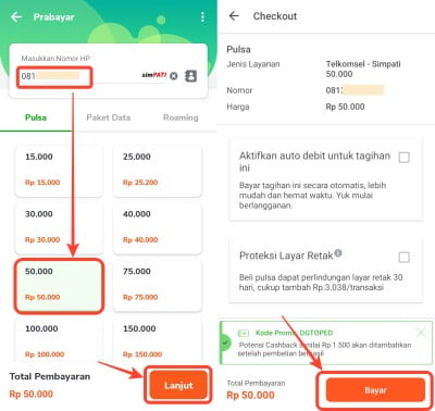 Cara Membeli Pulsa via Ovo Cash di Tokopedia