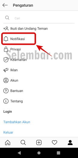Klik menu notifikasi atau icon lonceng Klik menu notifikasi atau icon lonceng