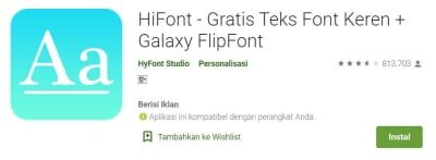 Mengganti font dengan Hifont Mengganti font dengan Hifont