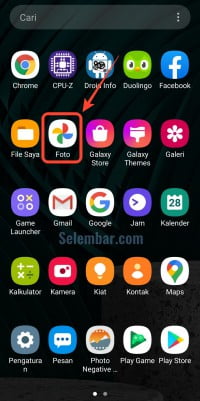 Buka aplikasi google foto Buka aplikasi google foto